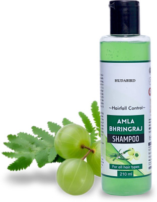 Hudabird Natural Amla & Bhringraj Hair Cleanser/Shampoo Hairfall Control(210 ml)