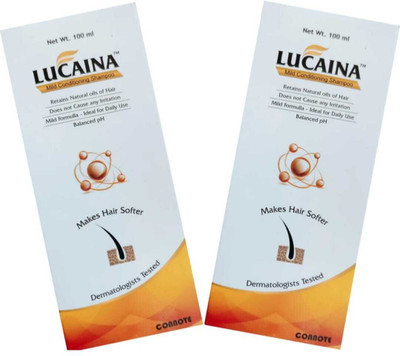 Lucaina Mild Conditioning Shampoo pack of 2 100ml(200 ml)
