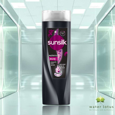 SUNSILK Stunning Black Shine Shampoo Moisturised and Shiny 171ml(171 ml)