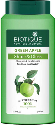 BIOTIQUE GREEN APPLE SHAMPOO 340ML ( INTENSIVE HAIR GROWTH THREAPY)(340 ml)