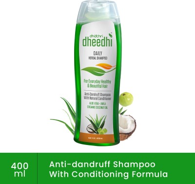 DHEEDHI Daily Herbal Shampoo| Anti Dandruff Shampoo for Women and Men(400 ml)