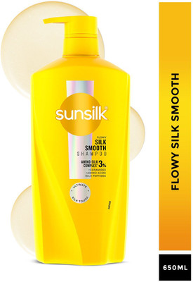 SUNSILK Flowy Silk Smooth Shampoo(650 ml)