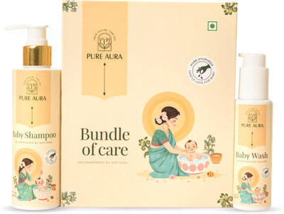 Pure Aura Pure clean Baby Kit | Baby Shampoo & Baby Wash(300 ml)