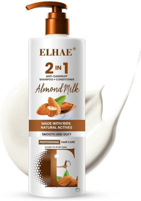 ELHAE 2 in 1 Almond Milk Professional Care For Smooth & Silky Shampoo & Conditioner(300 ml)
