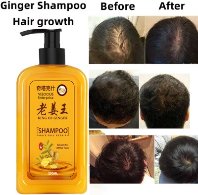 Velocius Enterprise Ginger Shampoo Enriched with Argan Oil and Vitamin E(250 ml)