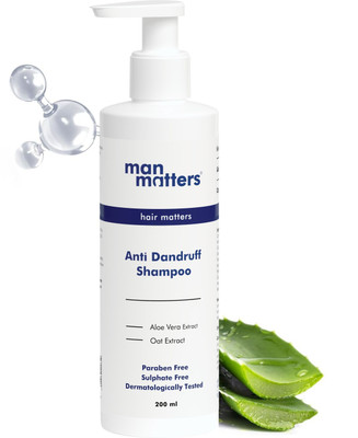 Man Matters Advanced Anti-Dandruff Shampoo | Reduces Flaking, Itching, Irritation & Dry Skin(200 ml)