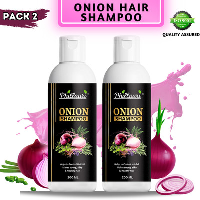 Phillauri Onion Shampoo for Growth & Hair Fall Control Shampoo For Fresh, Strong Hair(400 ml)