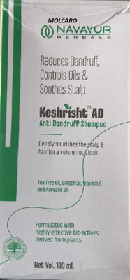 MOLCARO KESHRISHT AD ANTI DANDRUFF SHAMPOO PACK OF 1(100 ml)