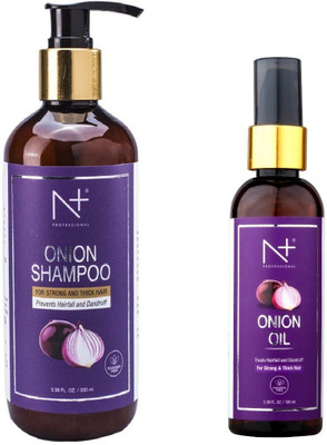 N PLUS PROFESSIONAL Onion Shampoo 300ml & Onion Oil 100ml (2 item in set)(400 ml)