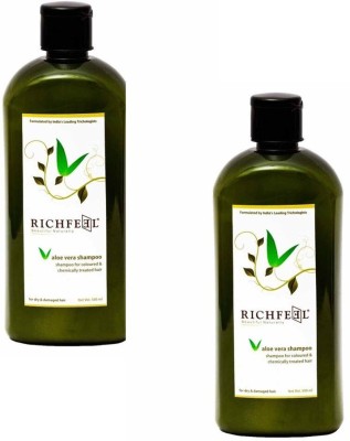RICHFEEL Aloe Vera Shampoo 500ml Pack of 2(1000 ml)