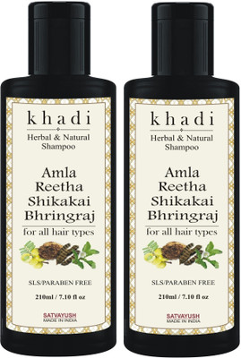 Satvayush Amla Reetha Shikakai Bhringraj SLS-Paraben free Shampoo (210 ml)(420 ml)