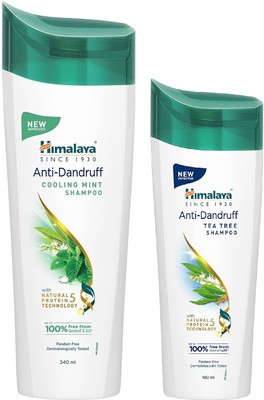 HIMALAYA Anti Dandruff Tea Tree Shampoo 340ml With 180ml Set(520 ml)