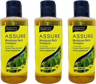 Rastic Assure moisture rich shampoo Pack of 3(600 ml)