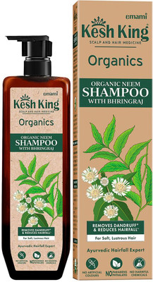 Kesh King Organics Organic Neem Shampoo With Bhringraj | Removes Dandruff | No Harmful Chemicals(300 ml)
