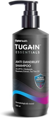 Cipla Tugain Essentials Anti Dandruff Shampoo | With Rosemary Extract & Tea Tree Oil(200 ml)