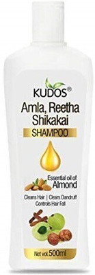 Kudos Ayurveda Amla, Reetha Shikakai Shampoo(500 ml)