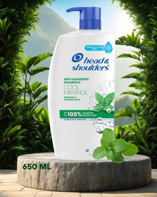 Head and Shoulders Cool Menthol Anti Dandruff Shampoo 650ML(650 ml)