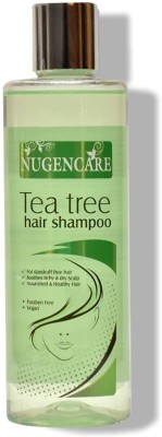 nugencare Tea Tree Scalp Care Dandruff Removal Treatment Shampoo, Gently Cleanses Dandruff & Flakes, Enriched with Tea Tree oil, for reducing itching, irritation & dryness of scalp(250 ml)