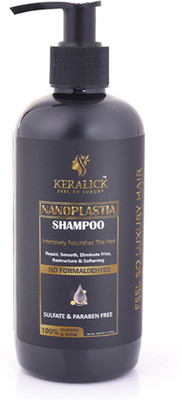 KERALICK Nanoplastia Shampoo for Hair Straightening, Frizz Control & Deep Nourishment(300 ml)