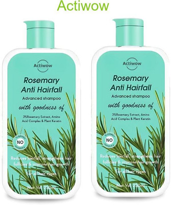 ACTIWOW Rosemary Shampoo For Adding Volume and Reducing Hair Fall A001(500 ml)