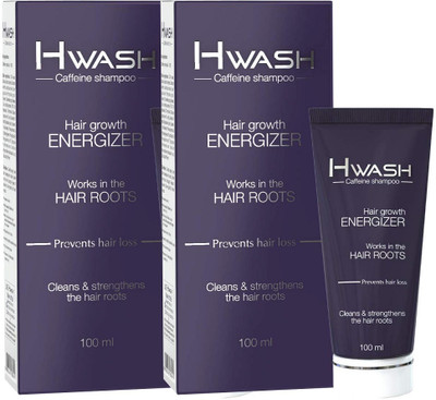 HWASH Caffeine Shampoo For Hair Growth (Pack Of 2 x 100ml)(200 ml)