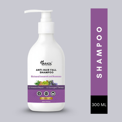 VARAZIL Anti-Hair Fall Shampoo | Bhringraj, Fenugreek & Rosemary(300 ml)