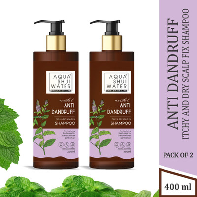 Aqua Shui Water Anti Dandruff Shampoo | Itchy and Dry Scalp Fix Shampoo (Pack of 2)(400 ml)