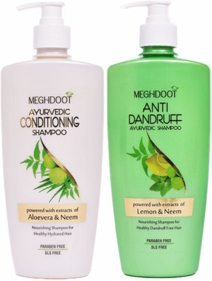 MEGHDOOT Anti Dandruff & Conditioning Ayurvedic Shampoo Combo(800 ml)