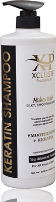 XCLUSIF PROFESSIONAL Keratin + Smoothening Shampoo 1000 ML Infused with Keratin+Protein(1000 ml)