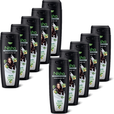 Nisha Shampoo for Dandruff-Free Healthy Hair for Women & Men (Pack OF 10)(750 ml)