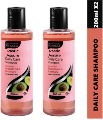Rastic Assure Daily Care Shampoo Pack of 2(400 ml)