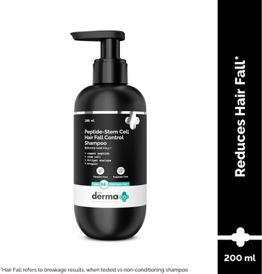 The Derma Co Peptide- Stem Cell Hair Fall Control Shampoo | Reduces Hair Fall and Breakage(200 ml)