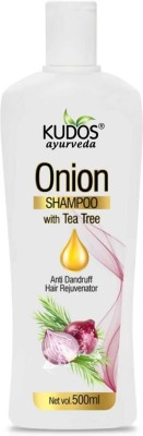 Kudos Ayurveda ONION SHAMPOO WITH TEA TREE Pack of 1(500 ml)