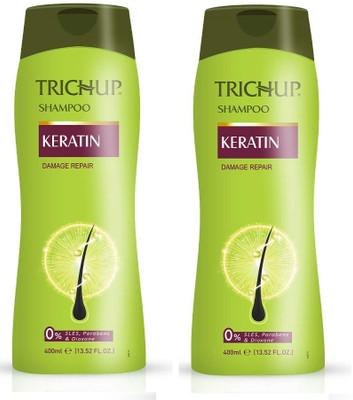 VASU Trichup Keratin Shampoo 400ml Pack of 2(800 ml)