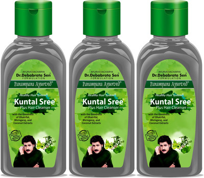 Parampara Ayurved Kuntal Sree Plus Hair Cleanser Shampoo 100ml Pack of 3(300 ml)