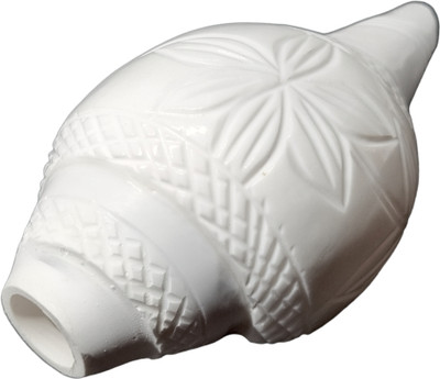 Divine Bazaar Blowing Shankh For Puja Blowing Shankh(White)