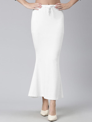 Toochki TK-LY-1006-WHITE-01PTC10 Lycra Blend Petticoat(XL)