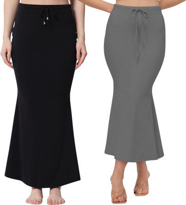 wizulo trendz 103_black-grey Polyester Petticoat(L)