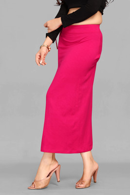 HOC FK Dark Pink Skurt XL Lycra Blend Petticoat(XL)