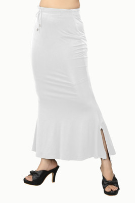 Ozberk Creation PAR.__Fish_White_L_Saree Shapewear shapewear petticoat For women Lycra Blend Petticoat(L)