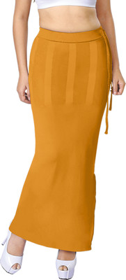 dermawear Saree Shapewear Mustard Lycra Blend Petticoat(4XL)