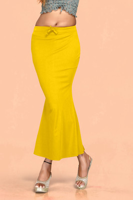 SCUBE DESIGNS SC_PC_TEX_FLARE_3815_YELLOW Polyester Petticoat(XXL)