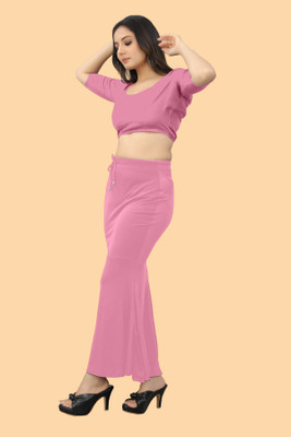 Ozberk Creation B.L.U__Fish_Light Pink_M_Saree Shapewear shapewear petticoat For Women Lycra Blend Petticoat(M)