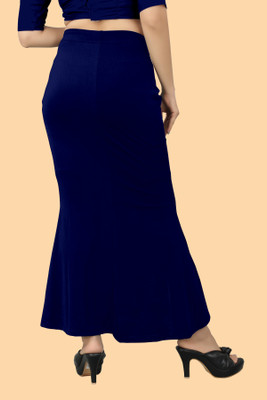 Ozberk Creation B.L.U__Fish_Navy Blue_L_Saree Shapewear shapewear petticoat For Women Lycra Blend Petticoat(L)