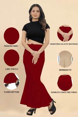 VAGMI STORE Shapewear Maroon-XL Lycra Blend Petticoat(XL)