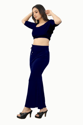 Ozberk Creation PAR.__Fish_Navy Blue_XXL_Saree Shapewear shapewear petticoat For Women Lycra Blend Petticoat(XXL)