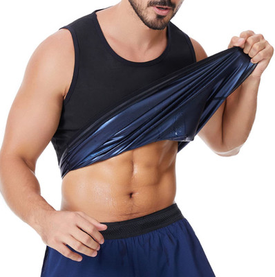 AloneFit Sweat Shaper Mens Premium Slimming Shapewear Workout Sauna Tank Top Vest Men Shapewear