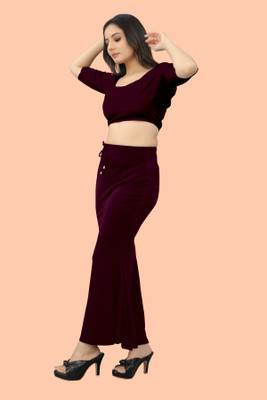 Ozberk Creation SH.__Fish_Purple_M_Saree Shapewear shapewear petticoat For Women Lycra Blend Petticoat(M)