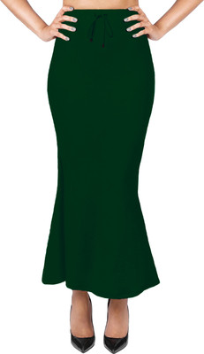 BuyOnn Slim Petticoat for Saree Green Lycra Blend Petticoat(M)