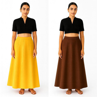 RATHIFASHION Readymade Saree Shapewear Petticoats Combo-P2 Pure Cotton Petticoat(XXL)